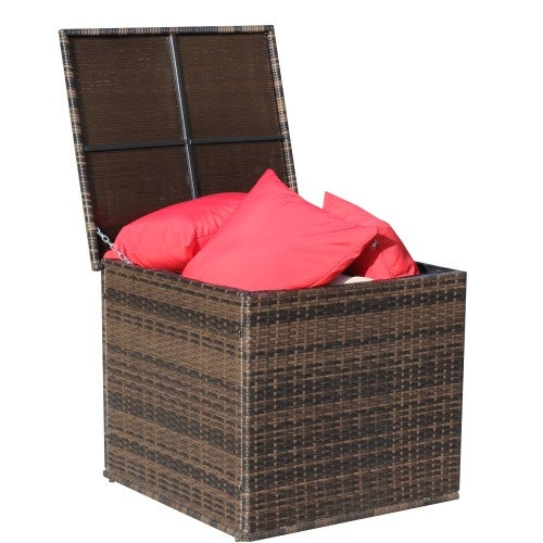 Wicker Patio Furniture Storage Box