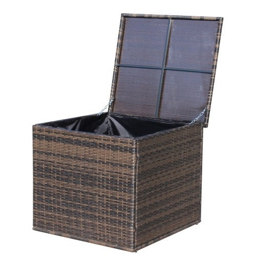 Wicker Patio Furniture Storage Box